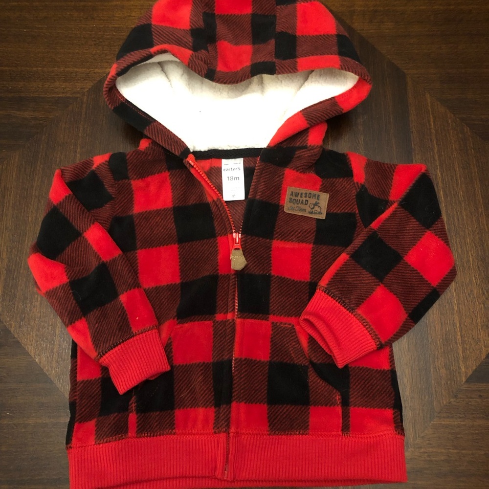 Carter’s fleecy zip up hoodie